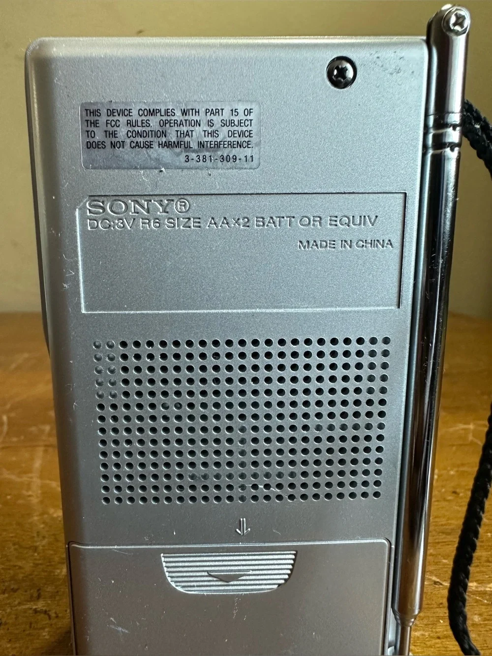 Sony Portable AM/FM Radio - Silver